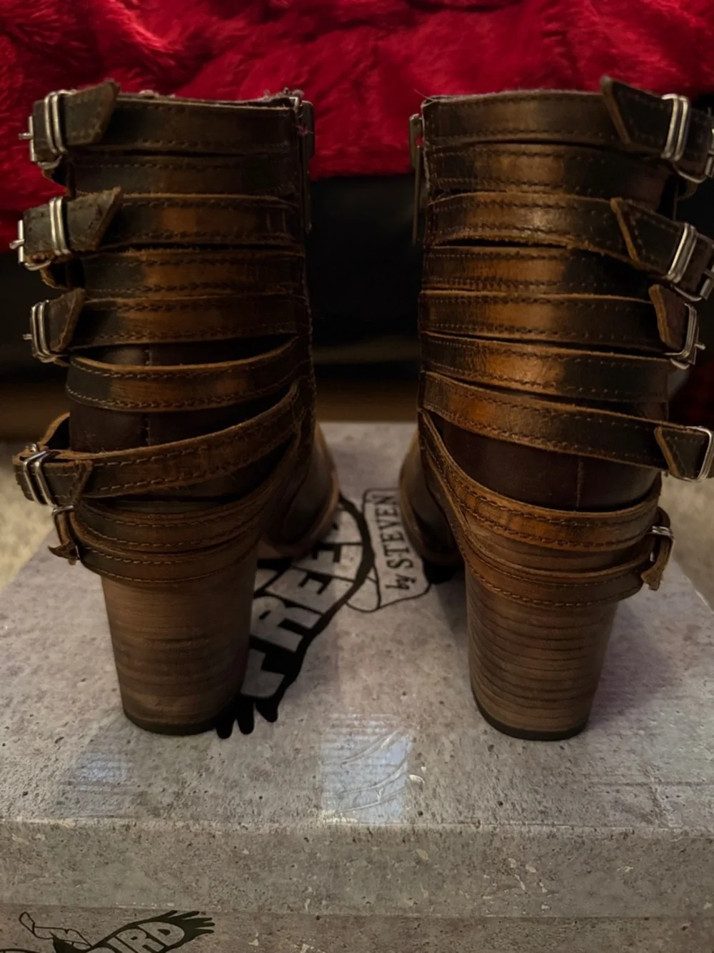 Freebird by Steven Hermosa Brown Leather Booties - Picture 4 of 7